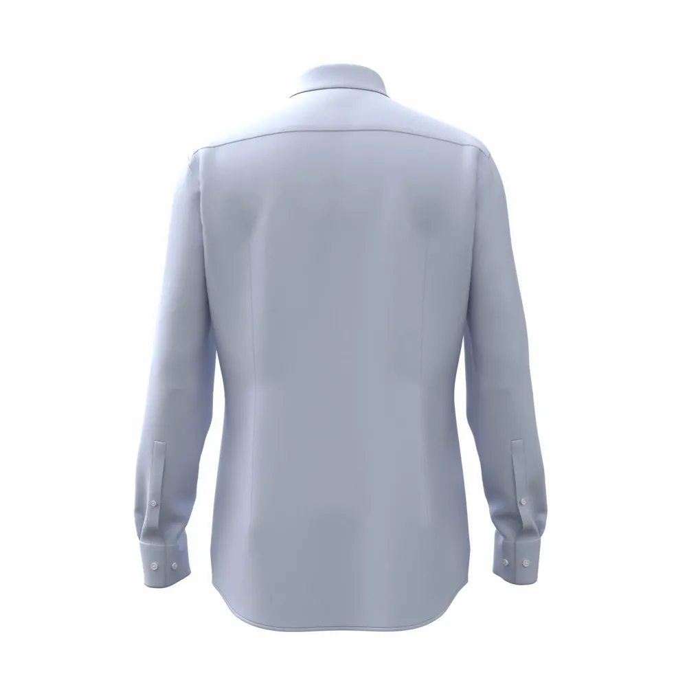 HUGO Kason slim fit overhemd, twill, blauw