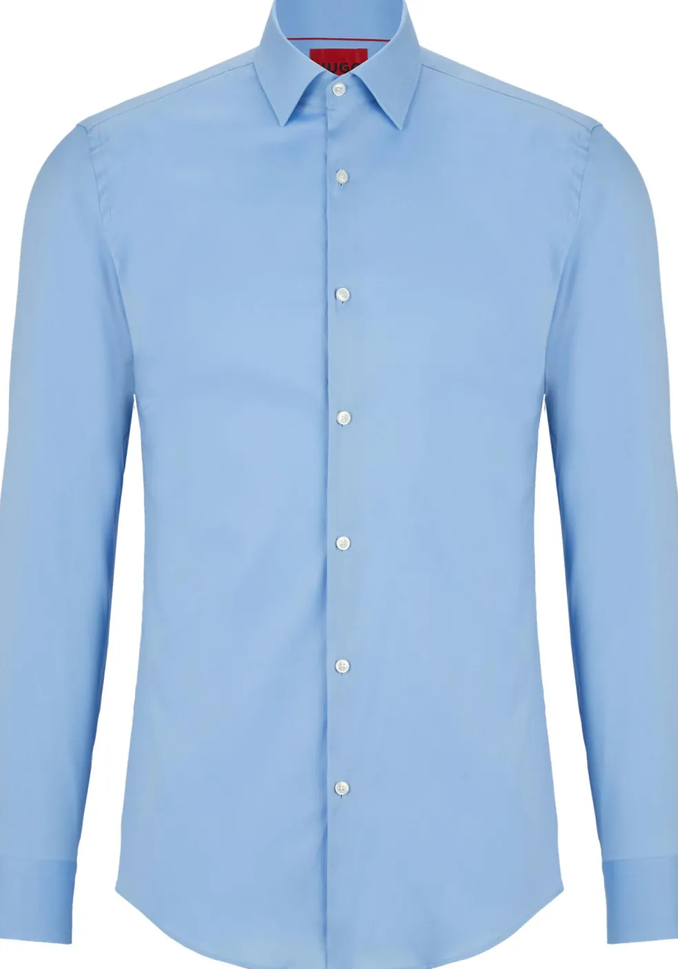 HUGO Kenno slim fit overhemd, popeline, blauw