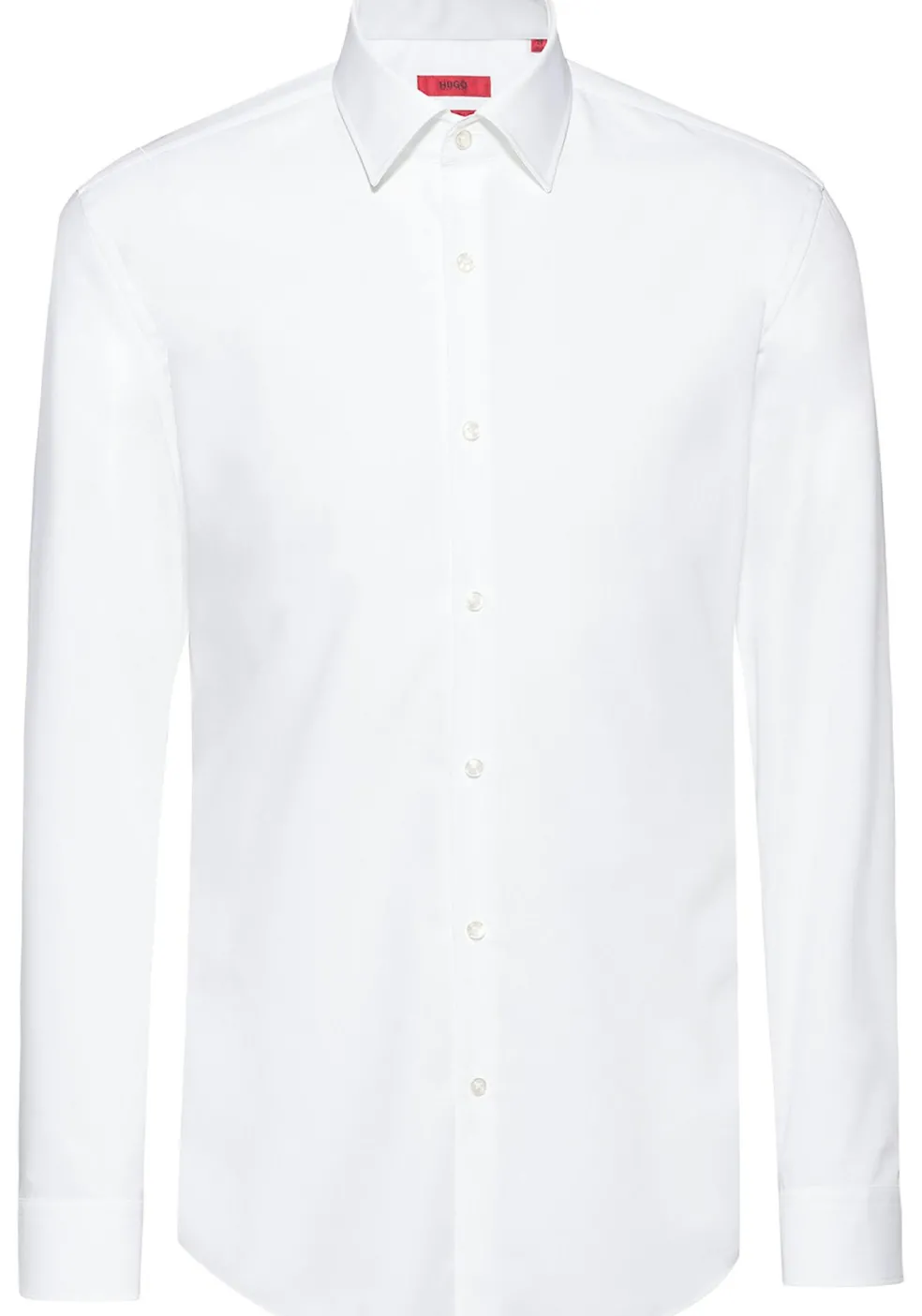 HUGO Kenno slim fit overhemd, popeline, wit