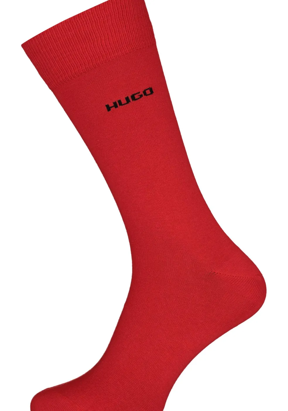 HUGO logo sokken (2-pack), herensokken katoen, zwart en rood
