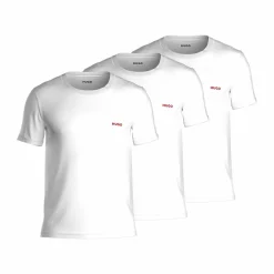 HUGO T-shirts regular fit (3-pack), heren T-shirts O-hals, wit