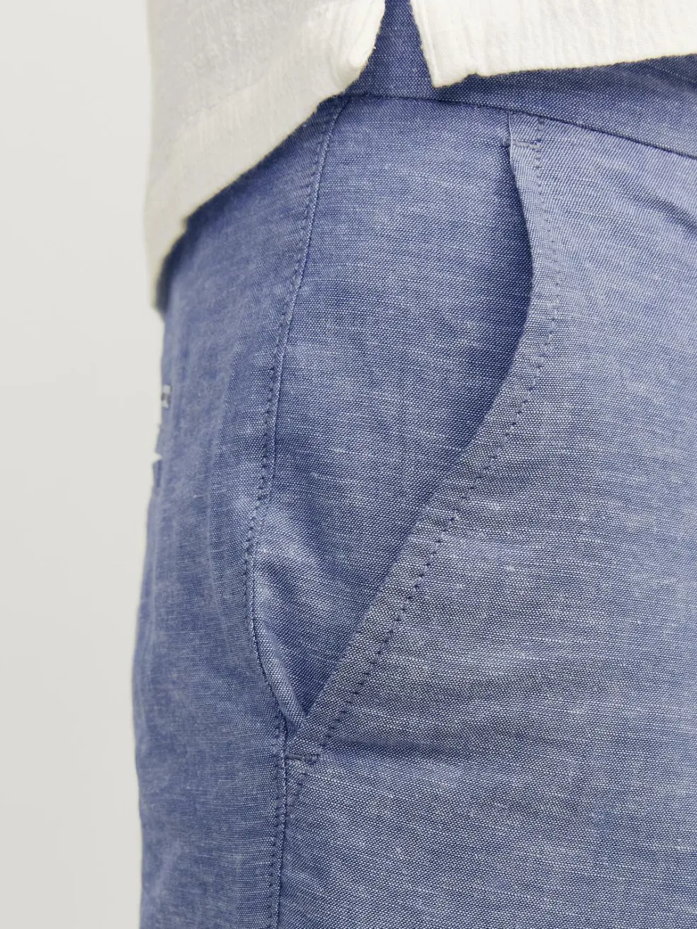 JACK & JONES Ace Summer Chino Pant relaxed fit, heren chino, licht denim melange