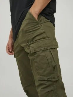 JACK & JONES Ace Tucker Cargoa loose fit, heren cargo broek, groen