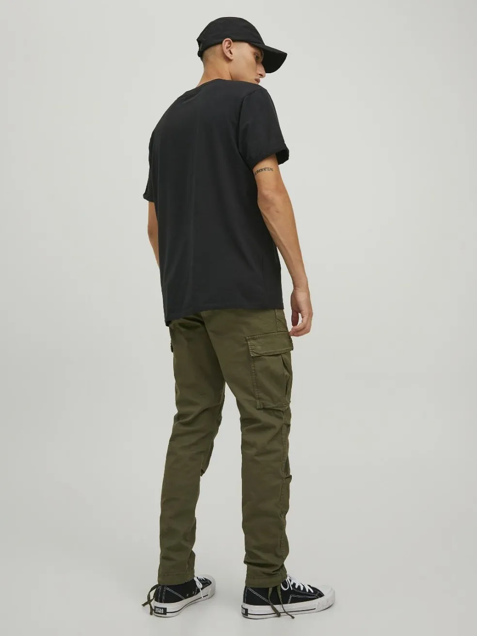 JACK & JONES Ace Tucker Cargoa loose fit, heren cargo broek, groen