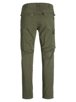 JACK & JONES Ace Tucker Cargoa loose fit, heren cargo broek, groen