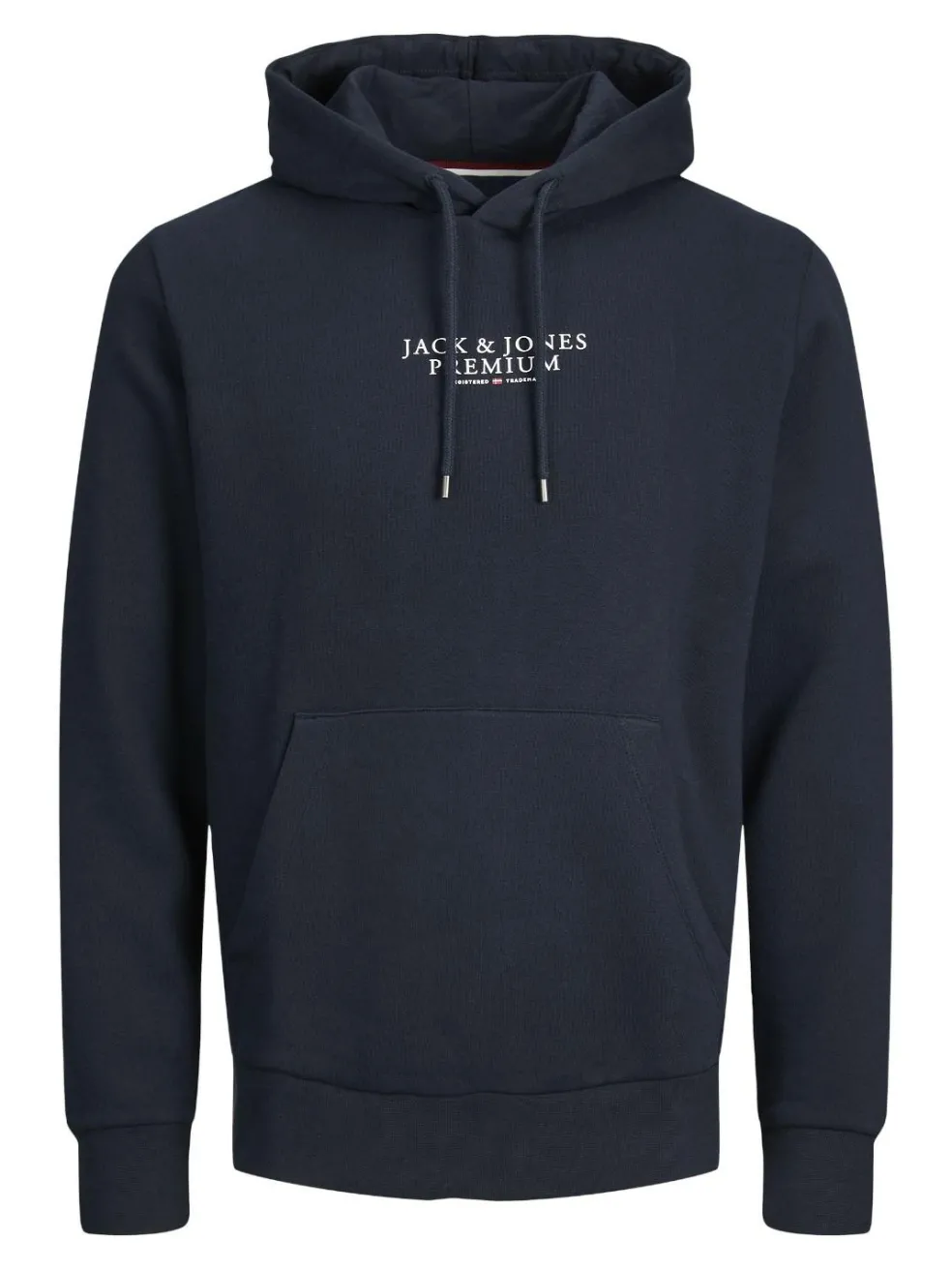 JACK & JONES Arie sweat hood slim fit, heren hoodie katoenmengsel met capuchon, blauw