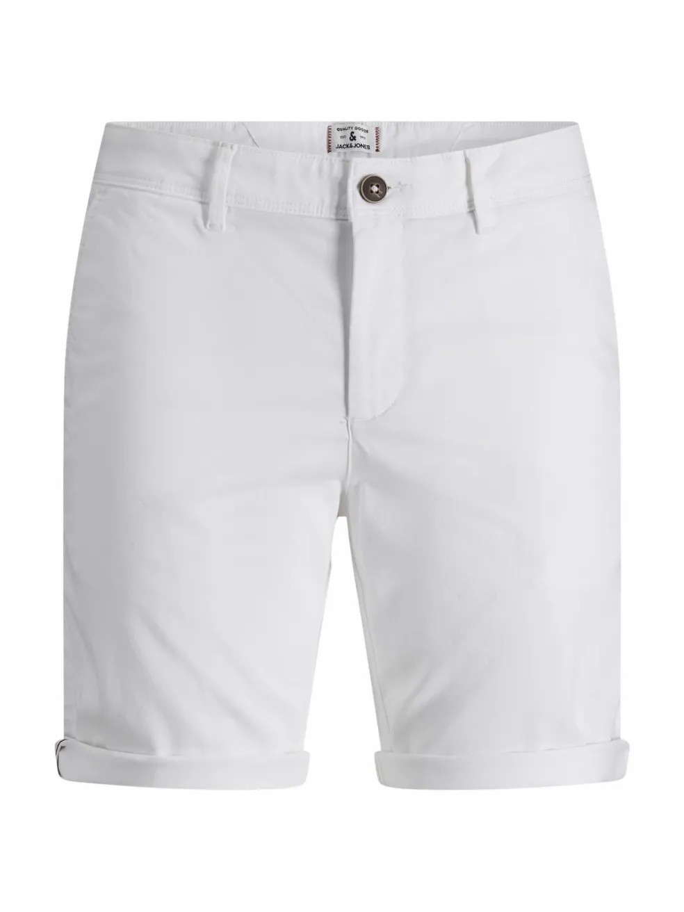 JACK & JONES Bowie Shorts Solid regular fit, heren korte broek, wit