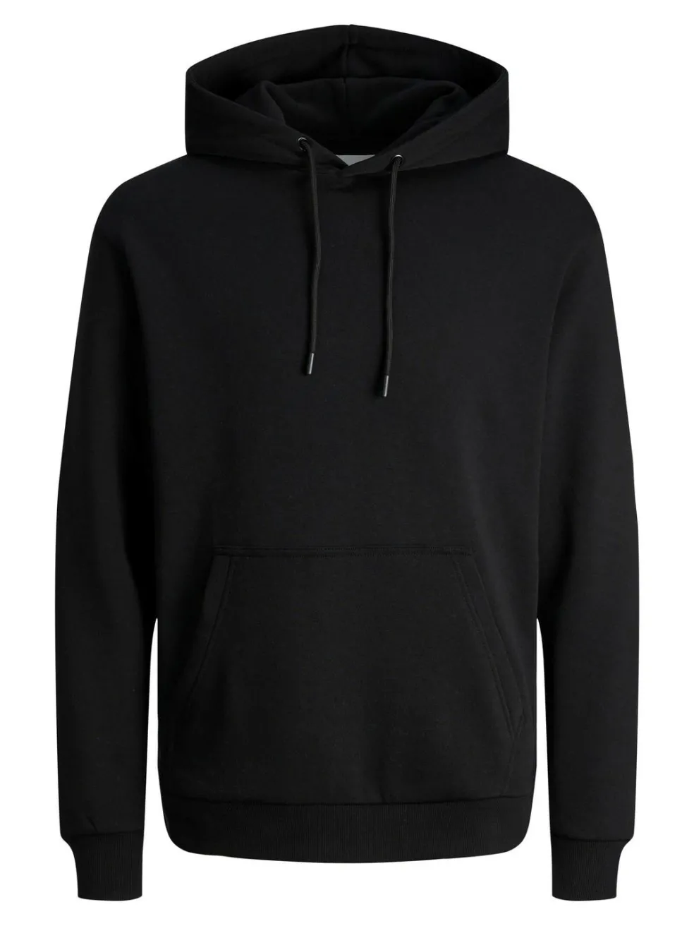 JACK & JONES Bradley sweat hood regular fit, heren hoodie katoenmengsel met capuchon, zwart