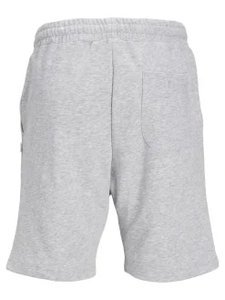 JACK & JONES Bradley Sweat Shorts loose fit, heren joggingbroek kort, lichtgrijs melange