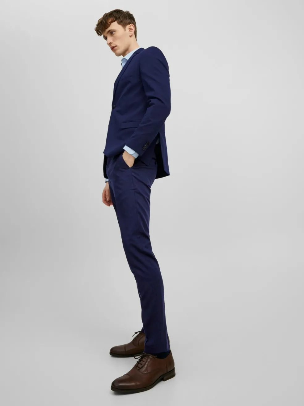 JACK & JONES Franco Trouser slim fit, heren pantalon, blauw