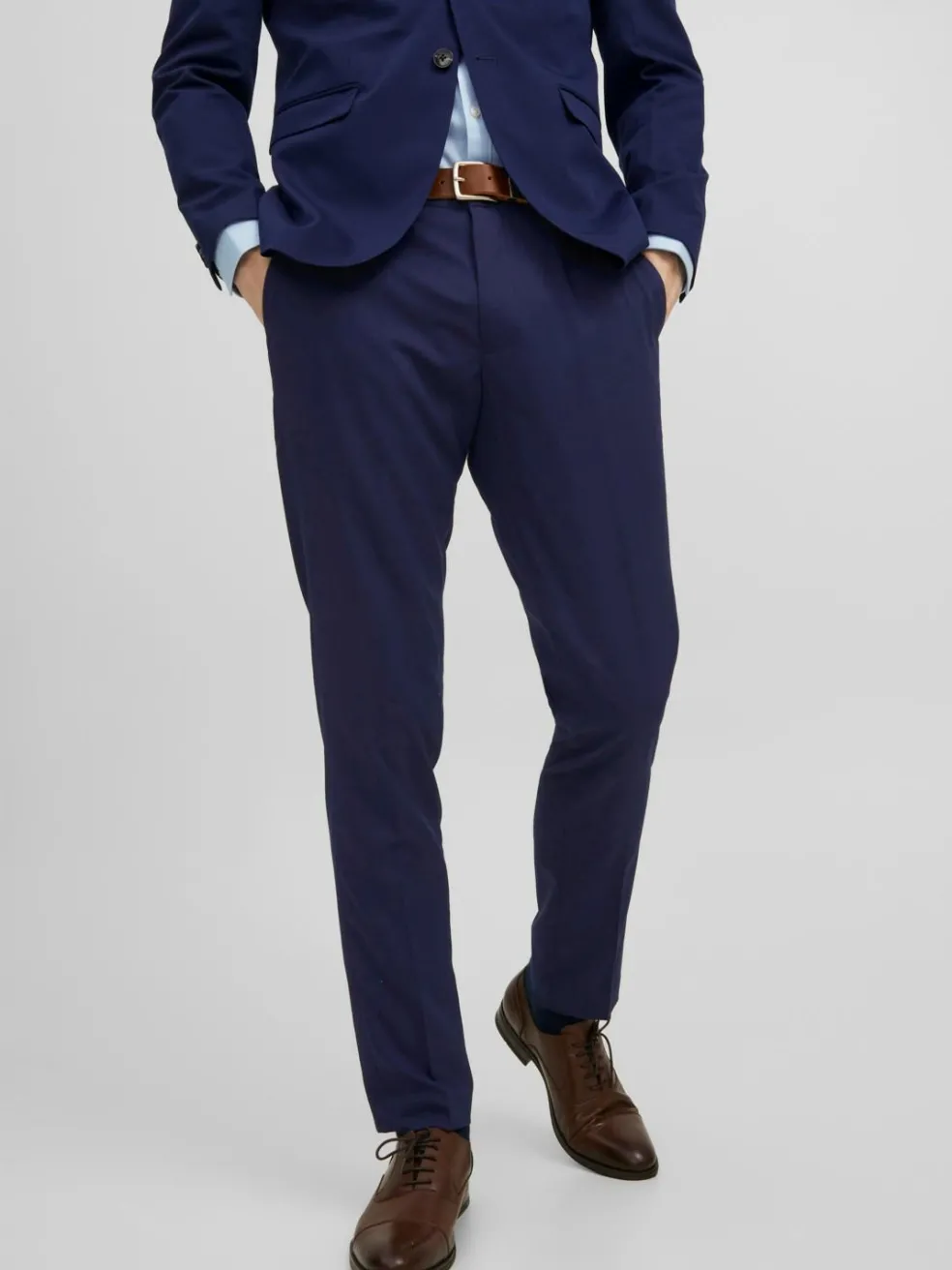 JACK & JONES Franco Trouser slim fit, heren pantalon, blauw