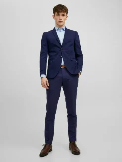 JACK & JONES Franco Trouser slim fit, heren pantalon, blauw