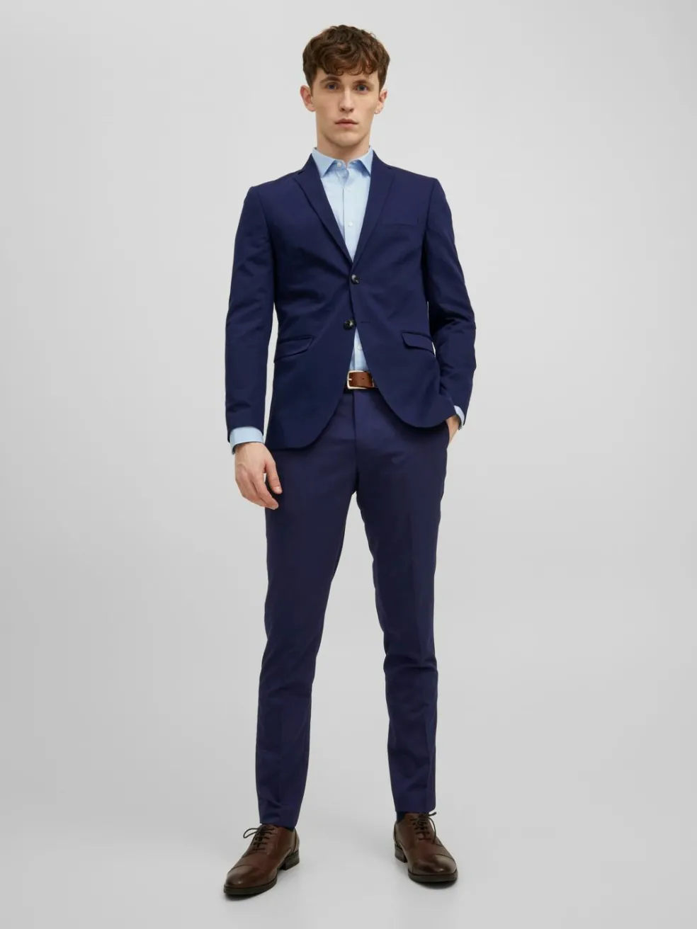 JACK & JONES Franco Trouser slim fit, heren pantalon, blauw