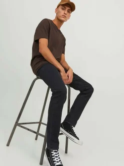 JACK & JONES Glenn Original loose fit, heren jeans, zwart denim