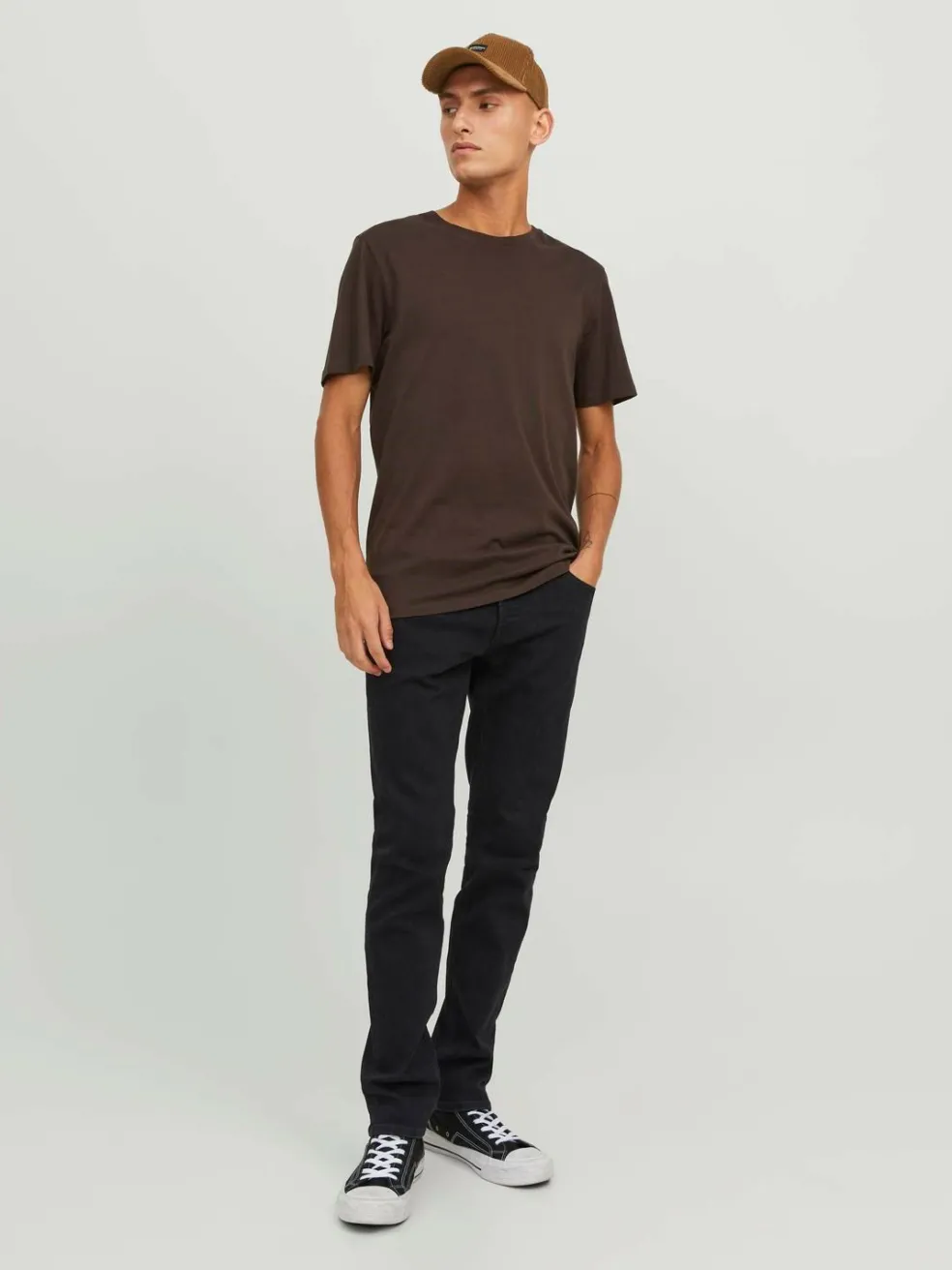 JACK & JONES Glenn Original loose fit, heren jeans, zwart denim