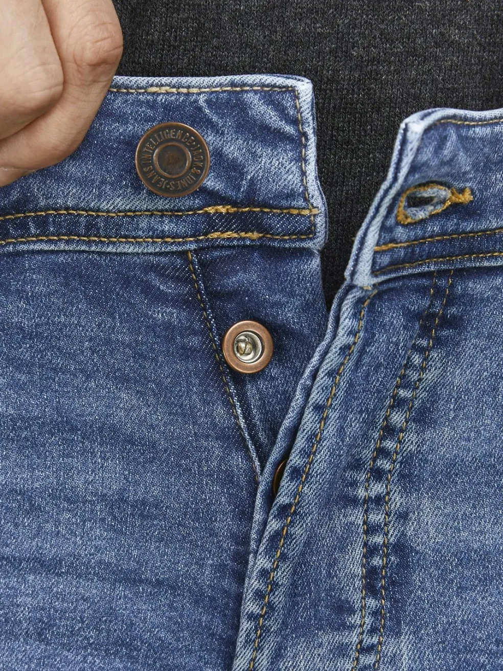 JACK & JONES Glenn Original loose fit, heren jeans, denimblauw