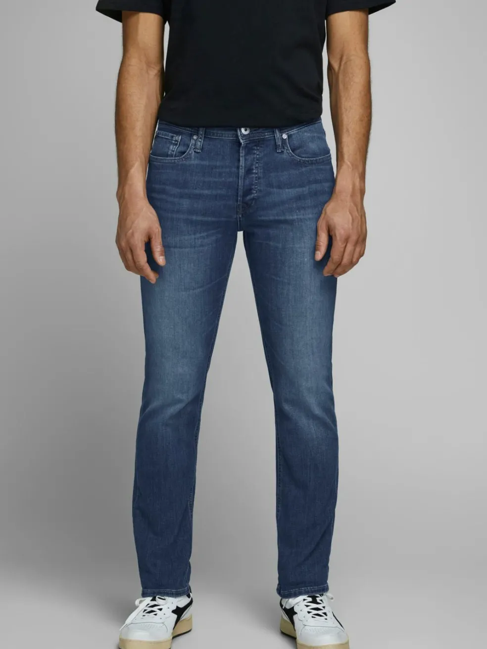 JACK & JONES Glenn Original slim fit, heren jeans, denimblauw