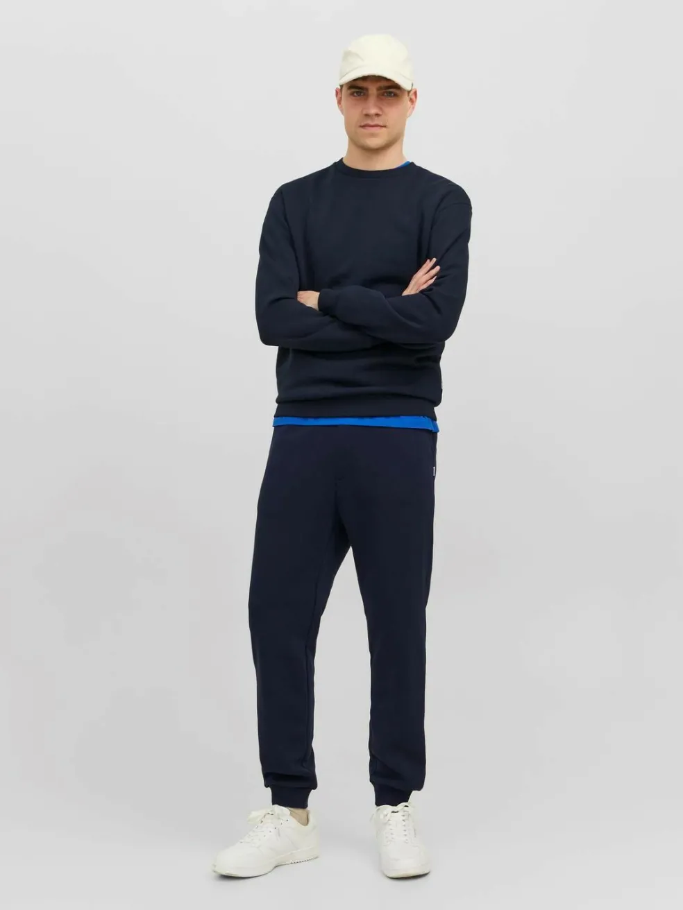 JACK & JONES Gordon Bradley Sweat Pant regular fit, heren joggingbroek, blauw