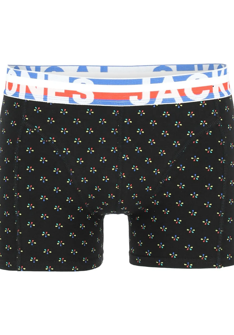 Jack & Jones heren boxers Jachenrik trunks (3-pack), blauw uni en dessin