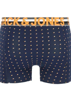 Jack & Jones heren boxers Jachenrik trunks (3-pack), blauw uni en dessin