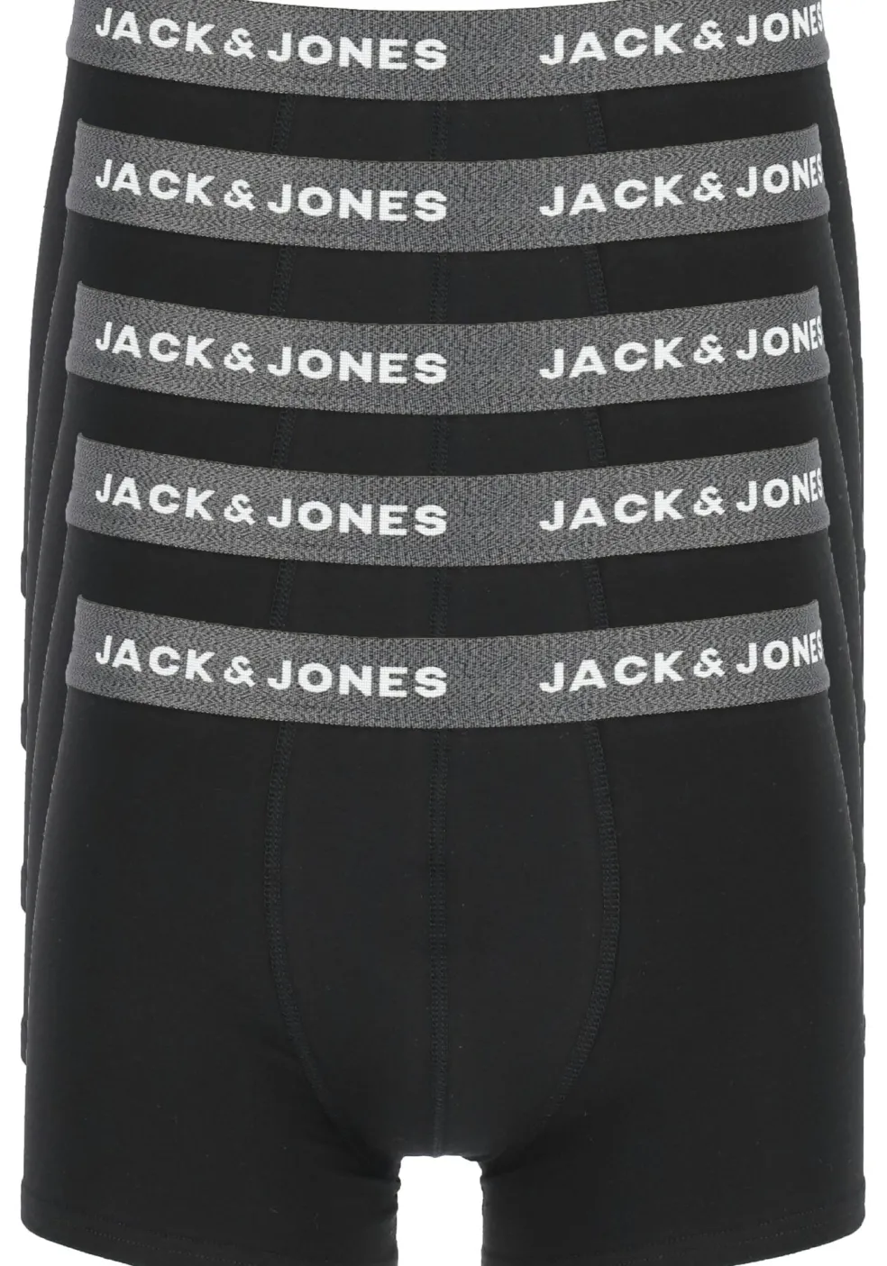 Jack & Jones heren boxers Jachuey trunks (5-pack), donkergrijs