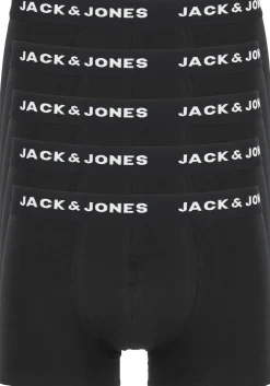 Jack & Jones heren boxers Jachuey trunks (5-pack), zwart