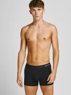 JACK & JONES Jacbasic bamboo trunks (3-pack), heren boxers normale lengte, zwart