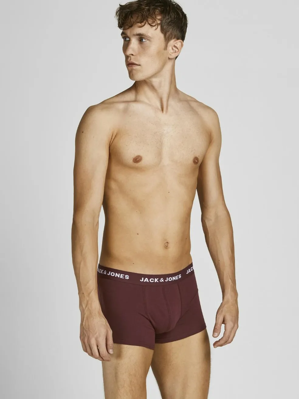 JACK & JONES Jacblack friday trunks (5-pack), heren boxers normale lengte, zwart, blauw, donkerrood en grijs