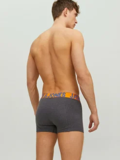 JACK & JONES Jaccrazy solid trunks (3-pack), heren boxers normale lengte, zwart en blauw