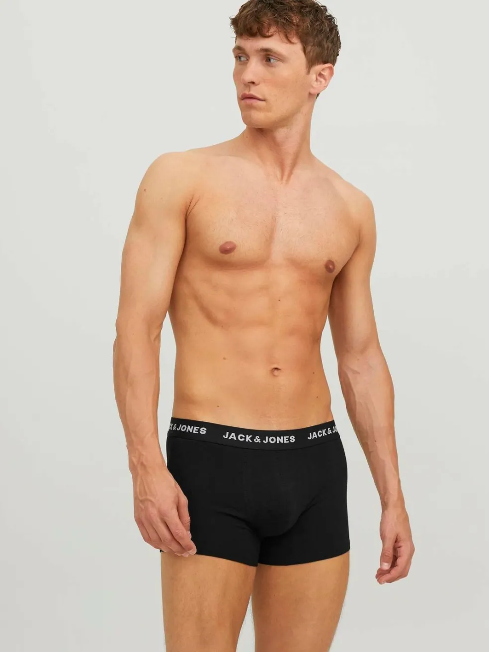 JACK & JONES Jachuey trunks (7-pack), heren boxers normale lengte, zwart