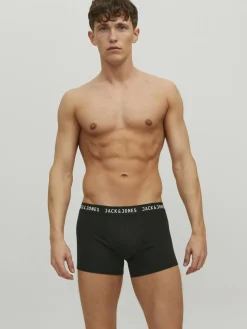 JACK & JONES Jacjon trunks (2-pack), heren boxers normale lengte, zwart