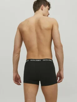 JACK & JONES Jacjon trunks (2-pack), heren boxers normale lengte, zwart