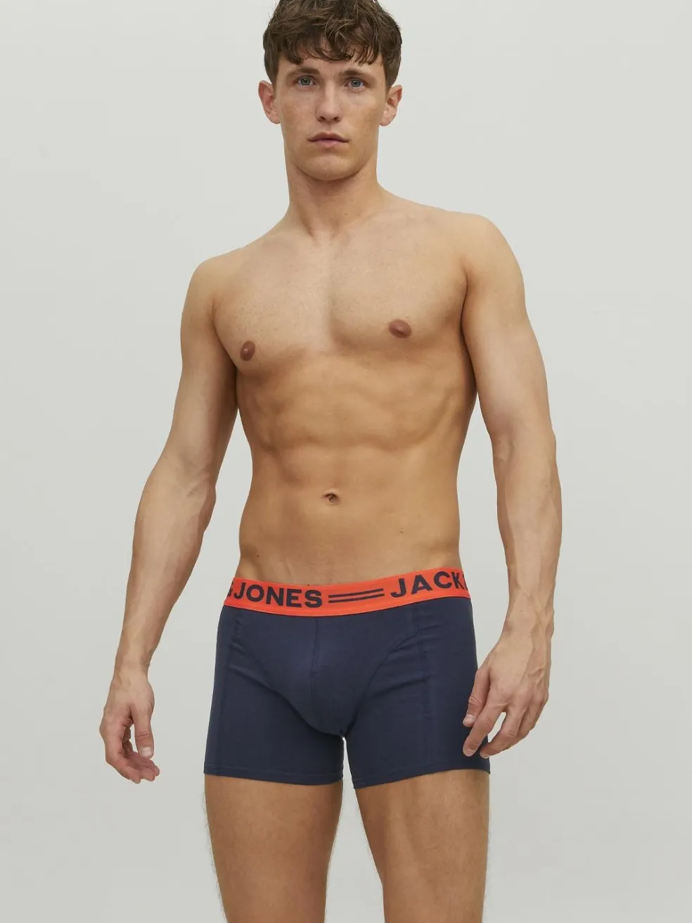 JACK & JONES Jaclichfield trunks (3-pack), heren boxers normale lengte, donkerrood
