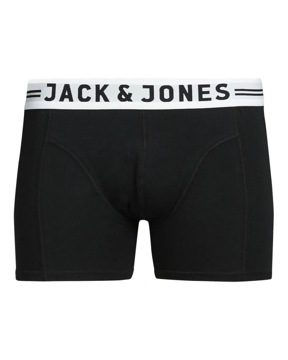 JACK & JONES Jacsense trunks (1-pack), heren boxer normale lengte, zwart