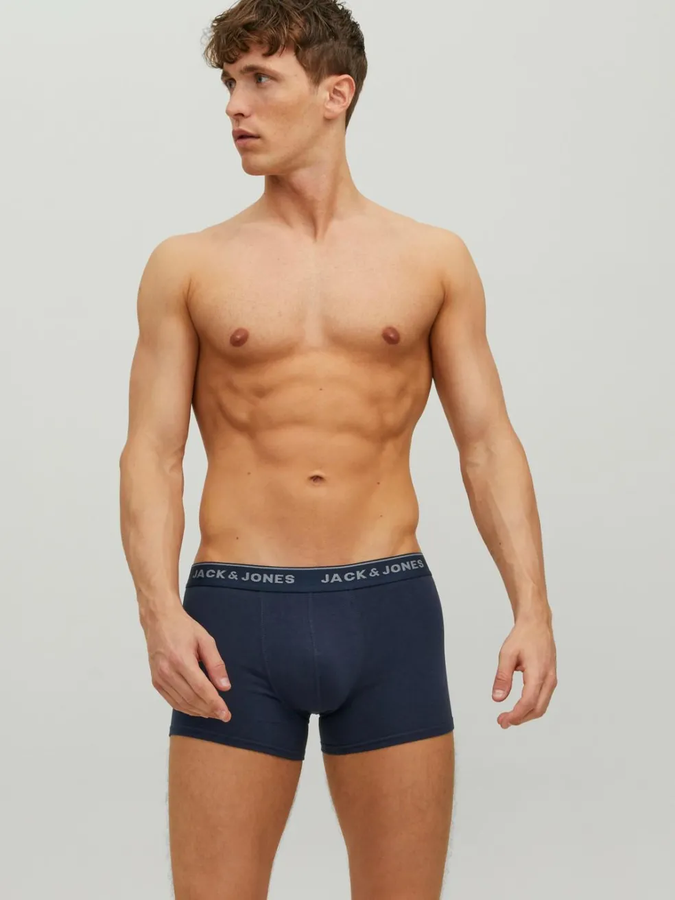 JACK & JONES Jacvincent trunks (2-pack), heren boxers normale lengte, blauw