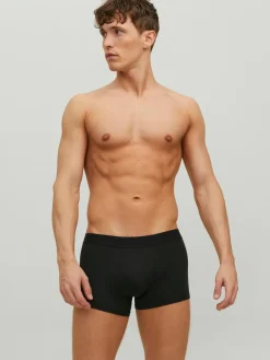 JACK & JONES Jacwaistband trunks (3-pack), heren boxers normale lengte, zwart