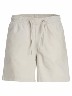 JACK & JONES Jaiden Summer Jogger Short loose fit, heren korte broek, beige melange