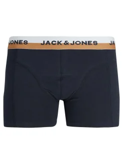 JACK & JONES Jwheric trunks (3-pack), heren boxers normale lengte, zwart en, blauw