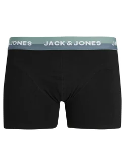 JACK & JONES Jwheric trunks (3-pack), heren boxers normale lengte, zwart en, blauw