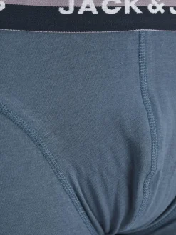 JACK & JONES Jwheric trunks (3-pack), heren boxers normale lengte, zwart en, blauw