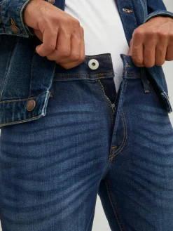 JACK & JONES Liam Original loose fit, heren jeans, denimblauw