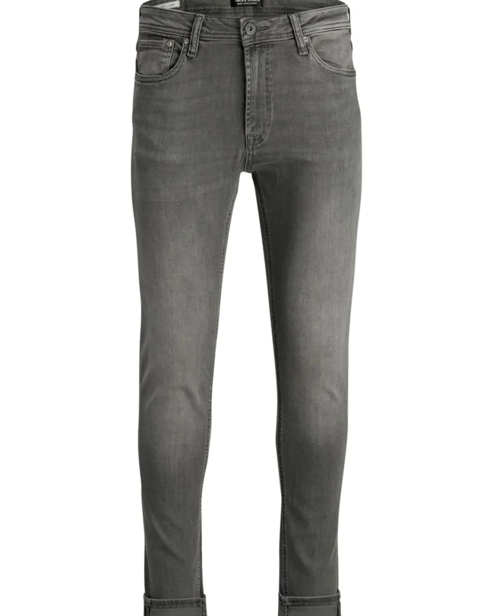 JACK & JONES Liam Original loose fit, heren jeans, grijs denim