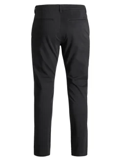 JACK & JONES Marco Bowie Black loose fit, heren chino, zwart