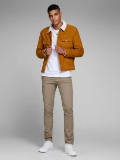JACK & JONES Marco Bowie loose fit, heren chino, beige