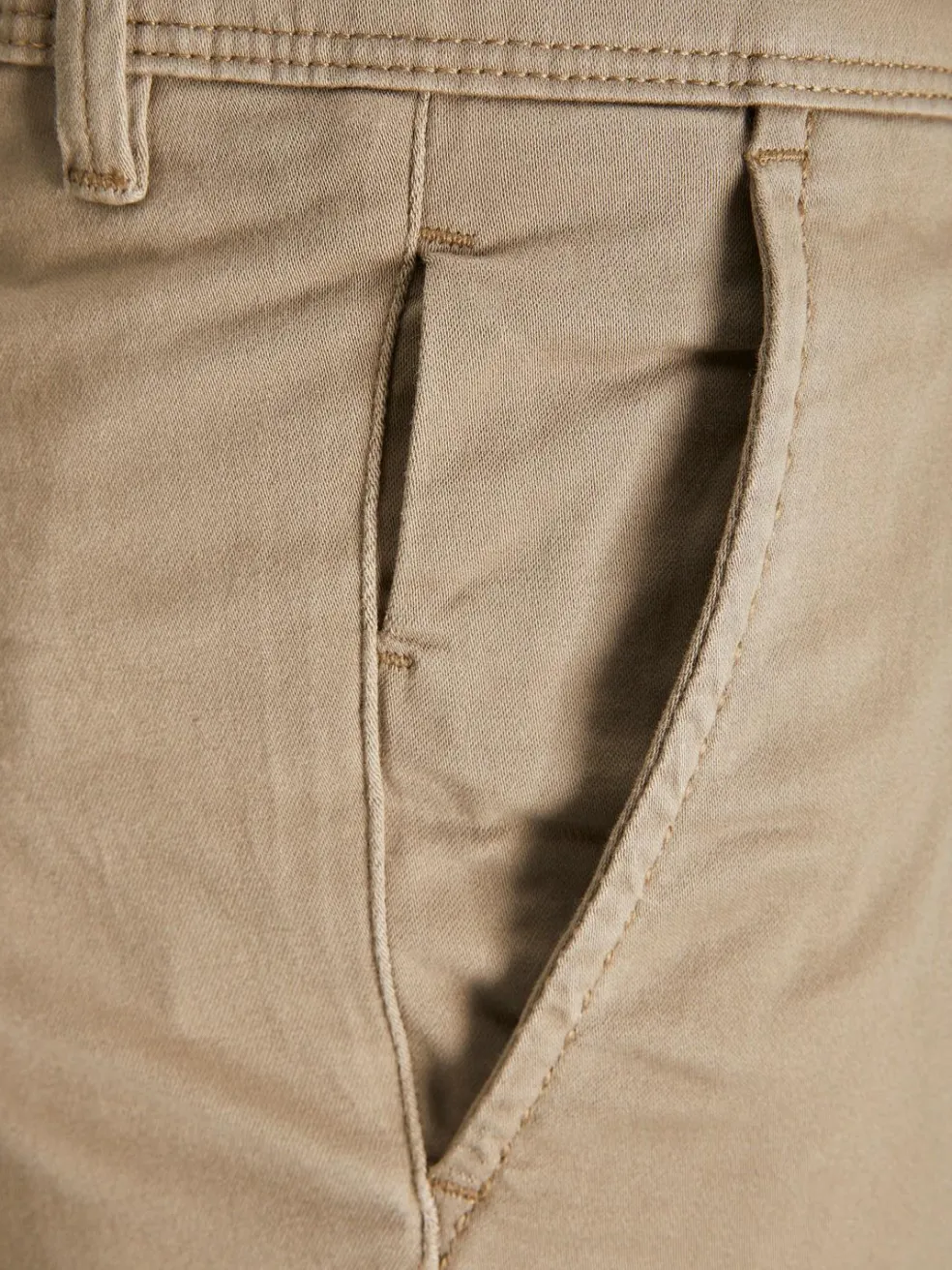 JACK & JONES Marco Bowie loose fit, heren chino, beige