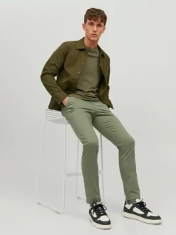 JACK & JONES Marco Bowie slim fit, heren chino, olijfgroen
