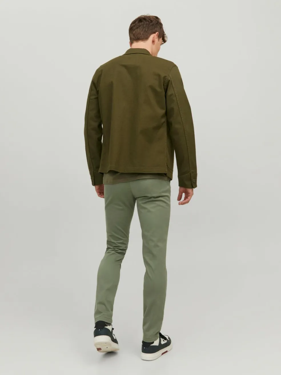 JACK & JONES Marco Bowie slim fit, heren chino, olijfgroen