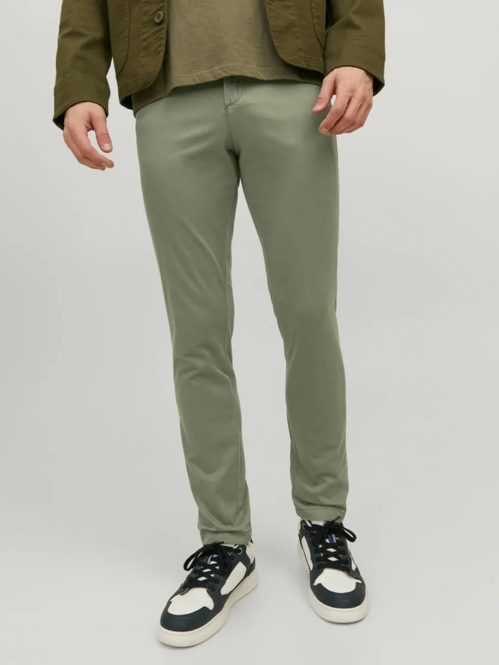 JACK & JONES Marco Bowie slim fit, heren chino, olijfgroen