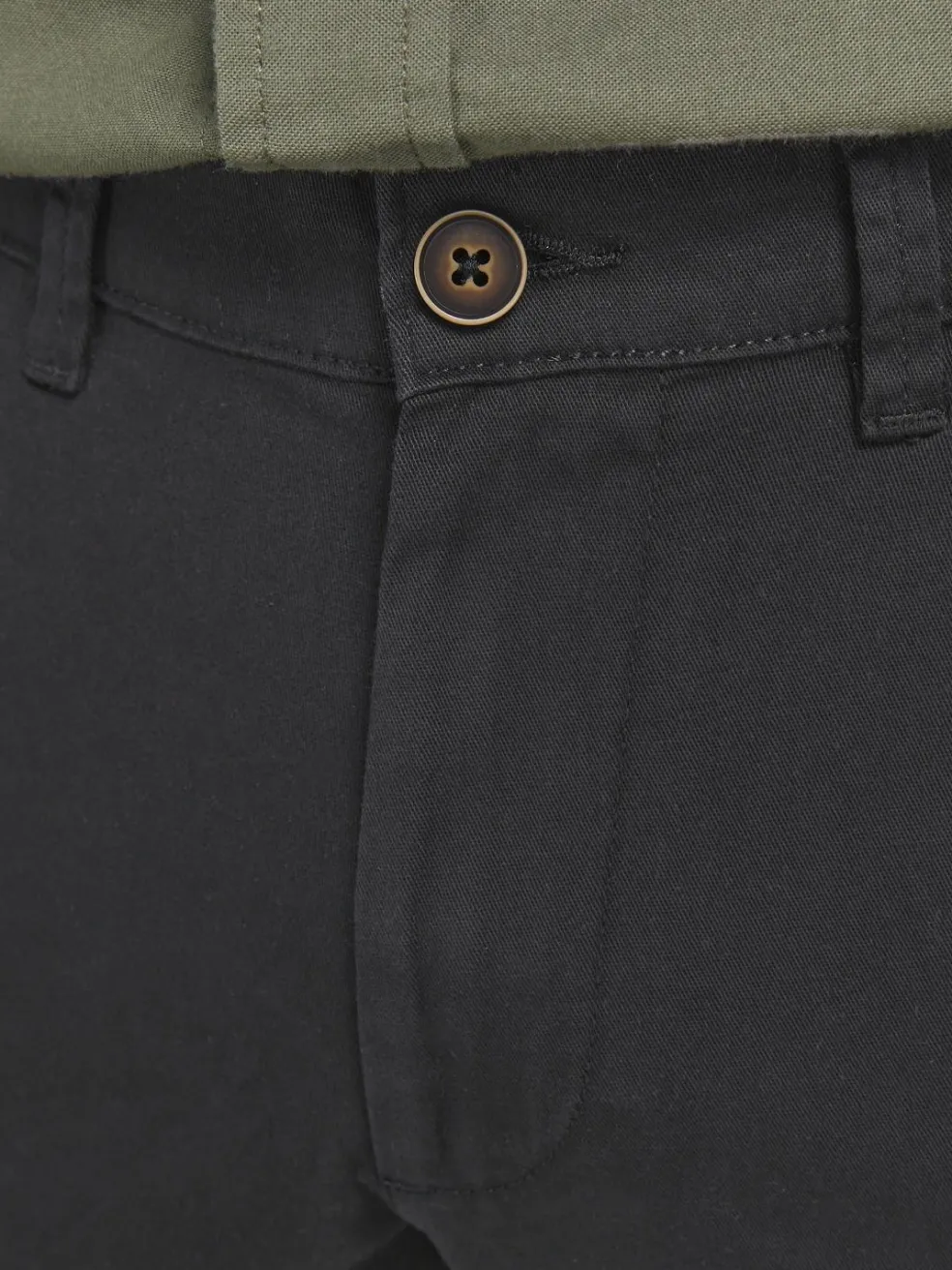 JACK & JONES Marco Dave loose fit, heren chino, zwart
