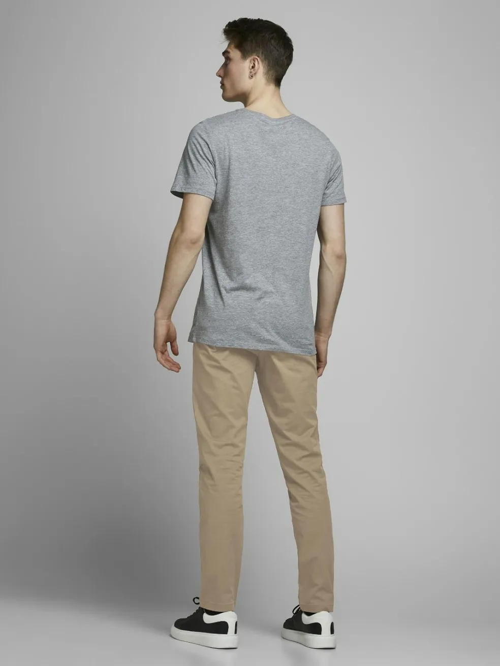 JACK & JONES Marco Dave Pk loose fit, heren chino, beige blauw